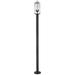 Z-Lite 2 Light Outdoor Post Mounted Fixture in Black Finish