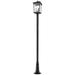 Z-Lite 3 Light Outdoor Post Mounted Fixture in Black Finish