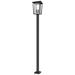 Z-Lite 3 Light Outdoor Post Mounted Fixture in Oil Rubbed Bronze Finish