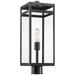 Z-Lite 1 Light Outdoor Post Mount Fixture in Black Finish