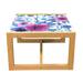 East Urban Home Spring Coffee Table, Romantic Watercolor Pattern w/ Nosegay Flowers Print | 15.75 H x 18.31 W x 24.4 D in | Wayfair