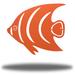 Highland Dunes Angel Fish Wall Art Décor Metal in Orange | 18 H x 18 W x 0.01 D in | Wayfair 20CD73011C2542288A6D6CCC1C66F9A1