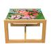 East Urban Home Flamingo Coffee Table, Illustration Of Animal Tropical Garden Hibiscus Flower Plant Vintage | 15.75 H x 18.31 W x 24.41 D in | Wayfair