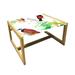 East Urban Home Tropical Coffee Table, Watercolor Style Pattern Of Exotic Birds & Green Leaves Island Flowers | Wayfair