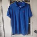 American Eagle Outfitters Shirts | American Eagle Men's Polo Classic Fit Shirt Blue 2 Two Button Men Large | Color: Blue | Size: L