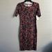 Lularoe Dresses | Lularoe Floral Dress Xxs | Color: Red | Size: Xxs