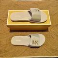 Michael Kors Shoes | Michael Kors Mk Slides Sandals | Color: Silver | Size: 8