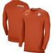 Men's Nike Orange Clemson Tigers 2022 Coach Performance Long Sleeve V-Neck T-Shirt