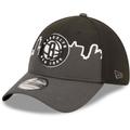 Men's New Era Charcoal/Black Brooklyn Nets 2022 Tip-Off 39THIRTY Flex Hat