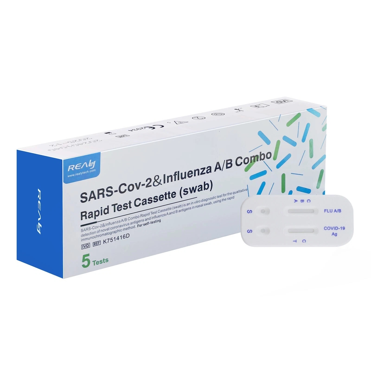 Clungene Corona Schnelltest Selbsttest, 5 Stück (1er Pack 5 stück） Image