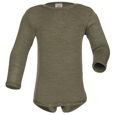 Engel - Baby-Body Langarm Mit Druckverschluss Schulter - Merinounterwäsche Gr 62/68 oliv Image