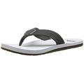 Quiksilver Carver Suede 3-Punkt-Flip-Flop-Sandale, Flip-Flop-Sandale, Grau Weiß Grau, 40 EU