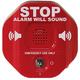 Exit Stopper, STI-6400, Safety Technology International, Emergency Exit Door Alarm, Self Contained Fire Door Alarm, Stop Misuse Unauthorised Access Theft,Red,6.8L x 2.7W centimetres