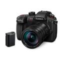 Panasonic LUMIX GH5M2 Mirrorless Camera with wireless live streaming and a LEICA 12-60mm F2.8-4.0 lens Plus additional battery pack - Black