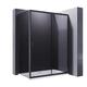 ELEGANT Black Shower Door 1200x900mm Shower Enclosure 8mm Easy Clean Glass Shower Cubicle Door with Side Panel for Bathroom Wet Room