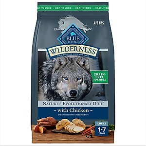 Blue Buffalo Wilderness Chicken Dry Dog Food, 4.5 lb