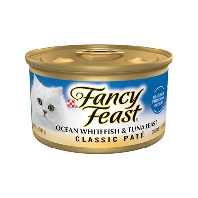 Fancy Feast Ocean Whitefish & Tuna Canned Cat Food, 3-oz, 24 ct