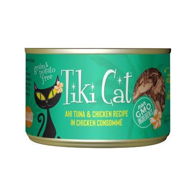 Tiki Cat Ahi Tuna & Chicken Canned Cat Food, 6-oz, case of 8