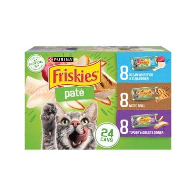 Friskies Classic Pate Variety Pack Canned Cat Food, 5.5-oz, case of 24