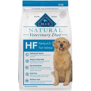 22-lb bag HF Hydrolyzed for Food Intolerance Grain-Free Dry Dog Food Blue Buffalo Natural Veterinary Diet