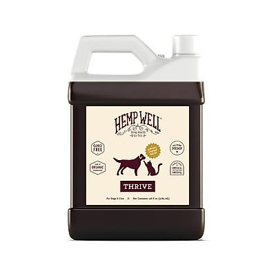 Hemp Well Hemp Thrive Liquid Cat & Dog Supplement, 1-gal bottle