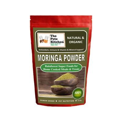 The Petz Kitchen Moringa Leaf Powder Antioxidant Vitamin & Mineral Support Dog & Cat Supplement, 4-oz jar