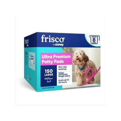 Frisco Large Ultra Premium Non-Skid Dog Training & Potty Pads, 22 x 23-in, Scented, 150 count