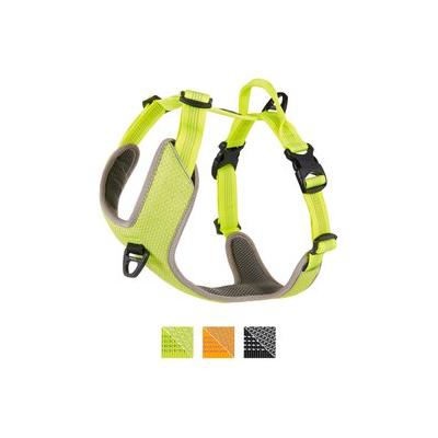 Chai's Choice Outdoor Explorer No-Pull 3M Polyester Reflective Dual Clip Dog Harness, Neon Yellow, Medium: 22 to 27-in chest