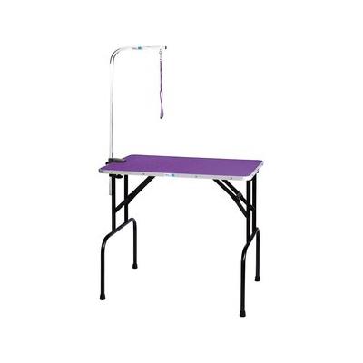 Master Equipment Dog Grooming Table with Arm, Purple, 36-inch
