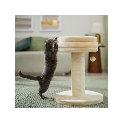 Frisco 24.8-in Heavy Duty Faux Fur Cat Tree, Cream