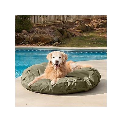 Snoozer Pet Products Round Pillow Dog Bed with Removable Cover, Hazelnut, Small
