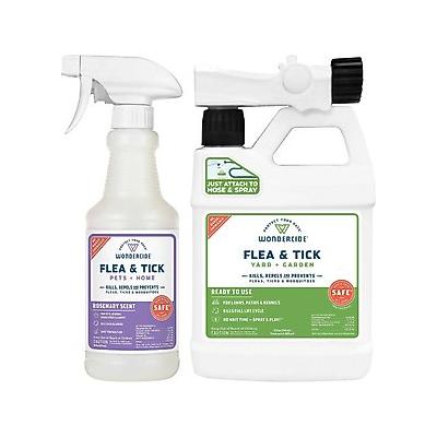 Wondercide Rosemary Home & Pet Flea & Tick Spray, 16-fl oz bottle & Wondercide Yard & Garden Flea & Tick Spray, 32-fl oz bottle