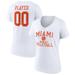 Women's Fanatics Branded White Miami Hurricanes Volleyball Pick-A-Player NIL Gameday Tradition V-Neck T-Shirt