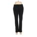 H&M Khaki Pant Straight Leg Boyfriend: Black Solid Bottoms - Women's Size 6