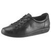Schnürschuh ECCO "Ecco Soft 2.0", Damen, Gr. 40, schwarz, Leder, sportlich, Schuhe, Freizeitschuh, Halbschuh, Schnürschuh mit dezenter Logo Prägung