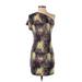 RACHEL Rachel Roy Casual Dress - Bodycon: Yellow Print Dresses - Women's Size X-Small