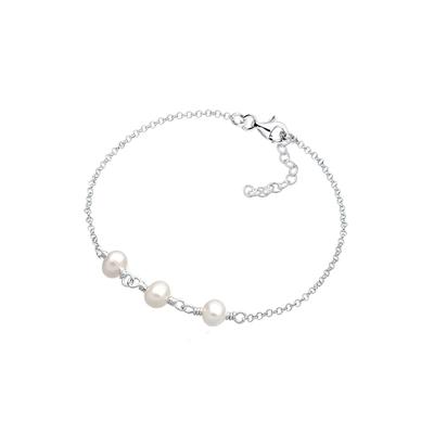 Elli - Süßwasserzuchtperlen 925 Sterling Silber Armbänder & Armreife 1 ct Damen