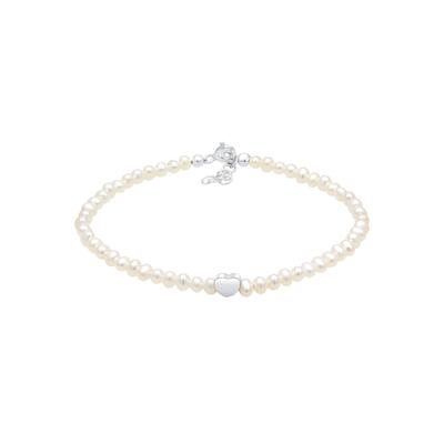 Elli - Elli Armband Valentinstag Herz Süßwasserzuchtperle 925 Silber Armbänder & Armreife 1 ct Damen (79.99 € / 1 ct) Image
