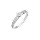 Elli DIAMONDS - Verlobungsring Diamant (0.085 ct.) 585 Weißgold Ringe Damen
