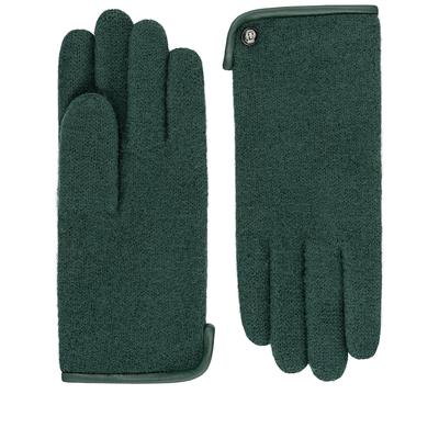 ROECKL - Handschuhe Damen Wolle Leder-Paspel Pine