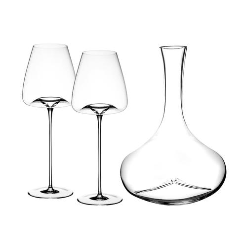 Zieher – Vision Intense + Pebble Weingläser + Dekanter 3er Set Gläser