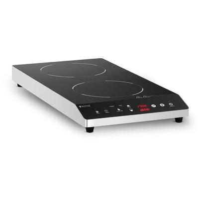 Royal Catering - Induktionsplatte Induktionskochplatte Induktionskocher 60 - 240 °c 2 x ⌀22 cm Image
