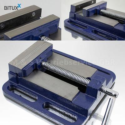 Universal Maschinenschraubstock 100mm Schraubstock Säulen Tisch Stand Bohrmaschine
