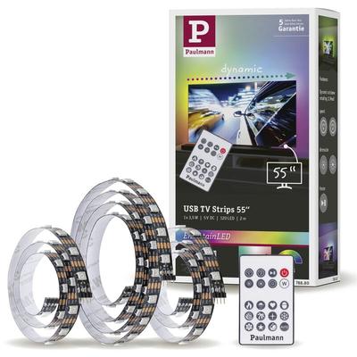 Tv Strips 55 Zoll 78880 LED-Streifen-Basisset mit USB-Anschluss 5 v 2 m rgb 1 Set - Paulmann