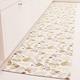 PETTI Artigiani Italiani - Teppich für Küche, rutschfest und waschbar, 52 x 140 cm, Design Herzen, beige, 100% Made in Italy