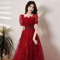 Robe de soirée longue rouge sexy pour femmes robe maxi robe de Rhélégante robes de cocktail de