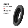 M42-C-M4/3 M42-M/4/3 Pour objectif à monture M42/C/3 Micro 4/3 MFT Bague d'adaptation pour Panasonic