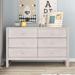 Merax Rustic Wooden Dresser with 6 Drawers