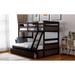 Twin over Full Bunk Bed with Storage, with High-quality Solid Pine Legs and Durable Frame Suitable for Bedroom Furniture