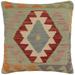 Boho Chic Massey Turkish Hand-Woven Kilim Pillow - 20'' x 20''